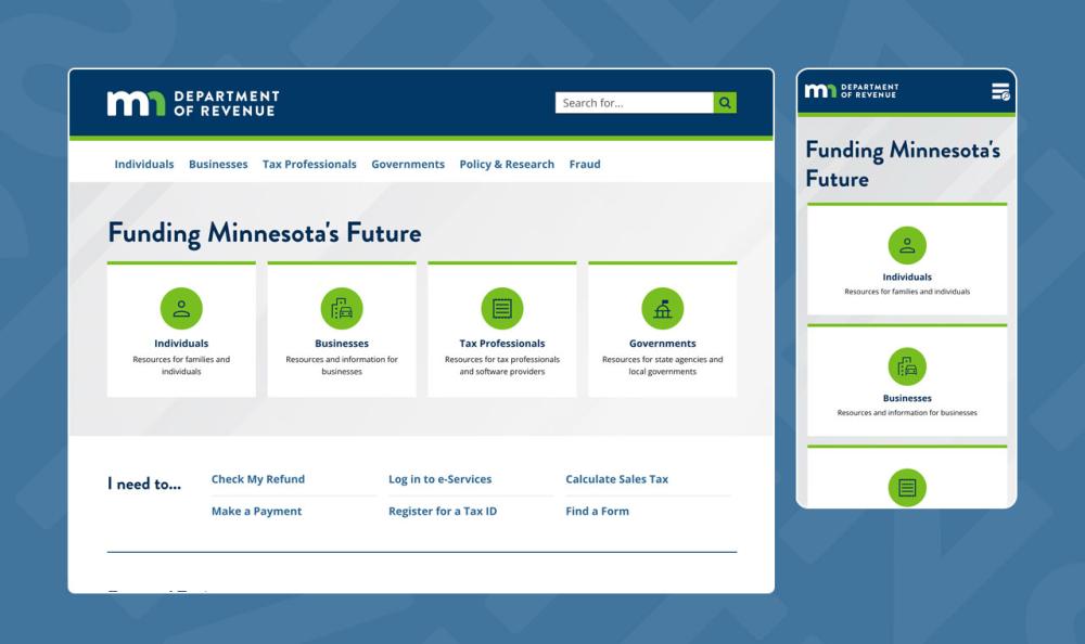 MN Revenue webpages