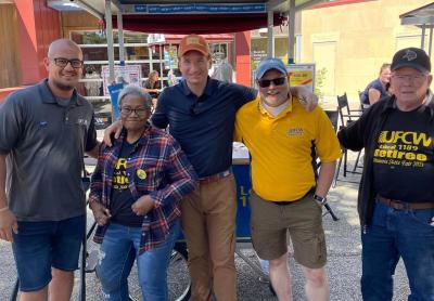 members of UFCW1189 union at the Minnesota state fair