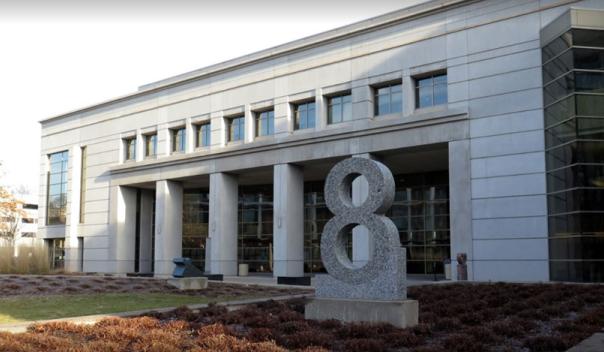 outside of the limestone building which houses the department of revenue