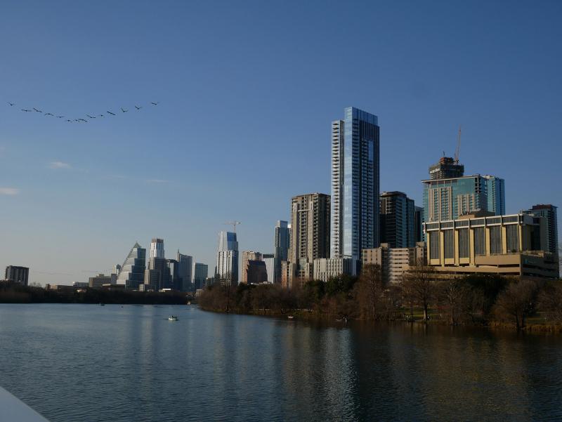 downtown Austin as seen from the river