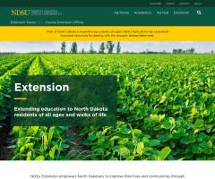 Extension homepage of NDSU