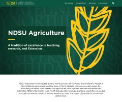 homepage of NDSU Ag site