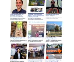 screenshot of BME news page