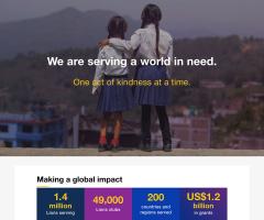 Lions Clubs homepage screenshot