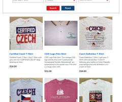 screenshot of online store