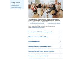 Advisory boards webpage