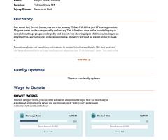 Help Me Bounce website campaign page