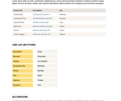 sample family of components designed for the website