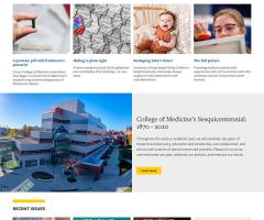 homepage of Medicine Iowa website