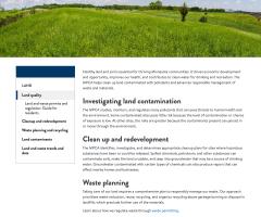 Land Quality sample page