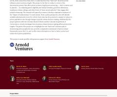 Sample project page from Robina website