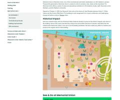 Memorial union landing page