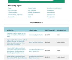 screenshot of Wilder's online research library with links to documents
