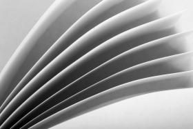abstract image of waves that look like pages of paper