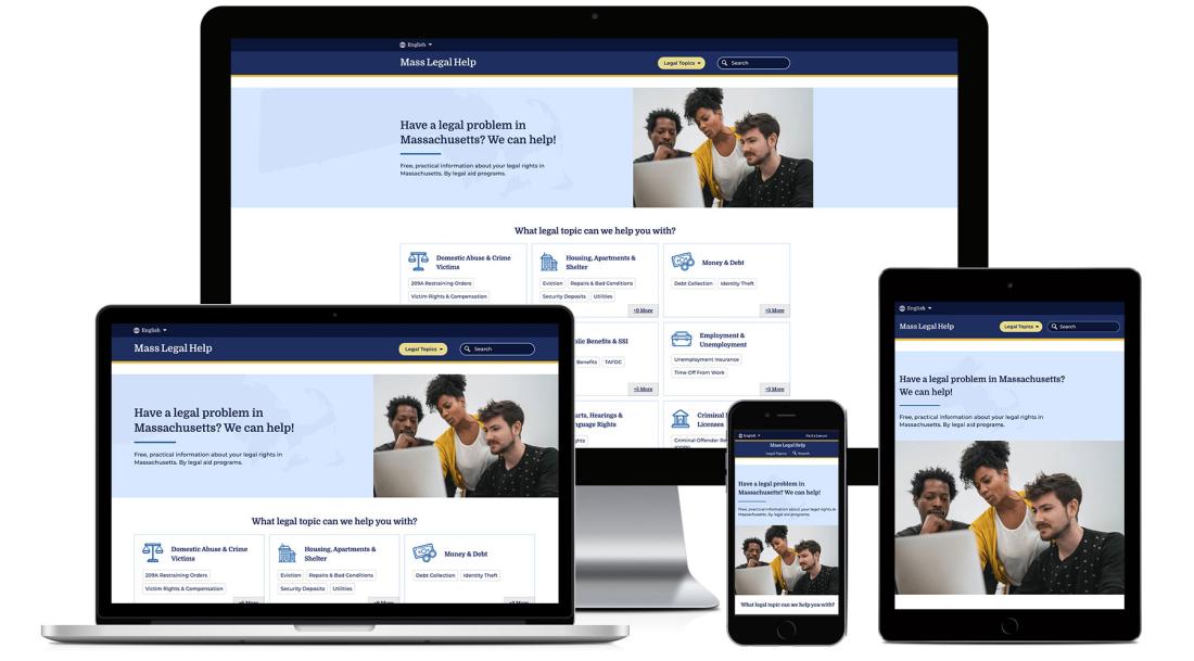 MLH website on different sized devices