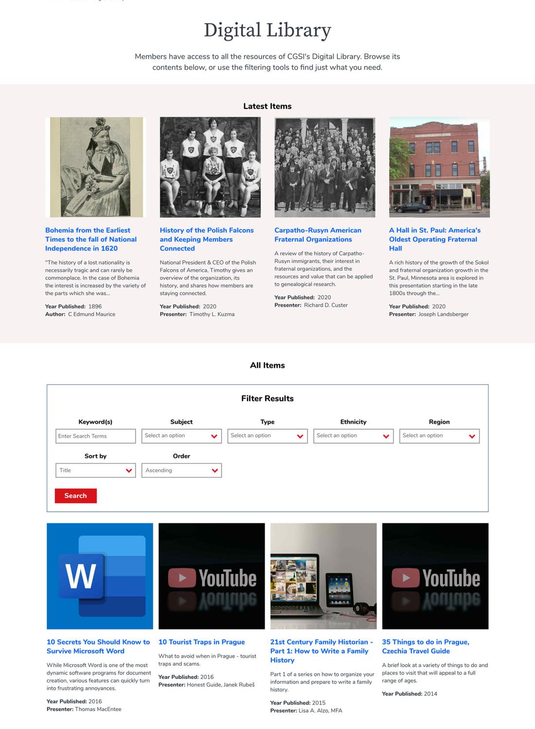 CGSI digital library